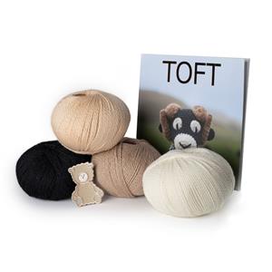 TOFT’s Crochet Sheep Making Bundle Includes 15 Patterns & 4 Balls of 100g Luxury Yarn 