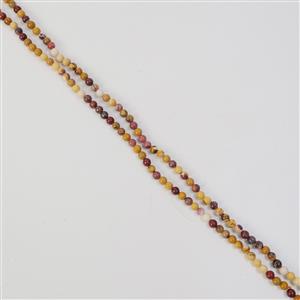 253.50cts Mookite Plain Round Approx 6mm, 127cm Endless Strand
