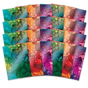 Mirri Card Specials - Inky Waters, Contains 24 x A4 Mirri sheets (8 sheets in each of 3 designs)
