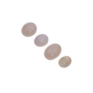 20cts Morganite Oval Cabochons Approx 8x10 to 10x14mm, (Set Of 4)