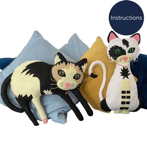 Alison J Reid Felt Cat Cushion Instructions