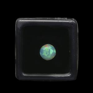 1cts Ethiopian Opal Faceted Rose cut Round Approx 8mm 