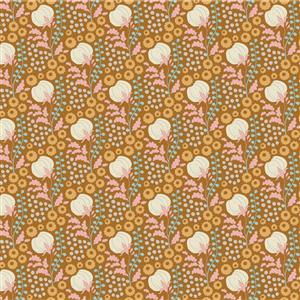Tilda Sanctuary Collection Cottonfield Ochre Fabric 0.5m