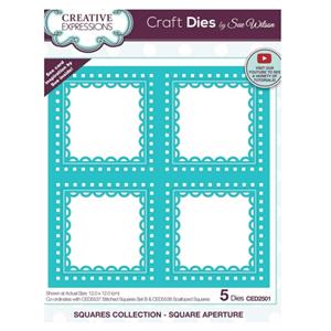 Creative Expressions Sue Wilson Square Collection Square Aperture Craft Die