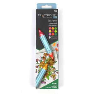 Spectrum Noir  - TriColour Aqua-Floral Meadow - 3 Pens