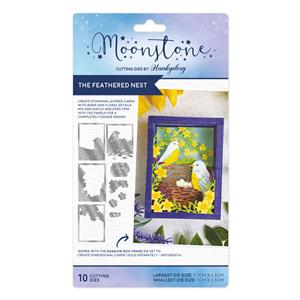 Moonstone Dies - The Feathered Nest, Inc, 4 panel dies for using in conjunction with the Shadow Box Frame die set PLUS 6 additional dies