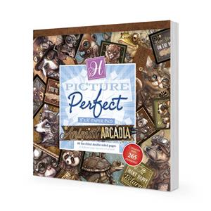 Animal Arcadia Picture Perfect Pad - 8x8 Double Sided Sheets, 12 designs 150gsm