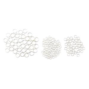 Jump For Joy- Silver Plated Copper Jump rings 3mm, 4mm &7mm, 200 of each (600pc)