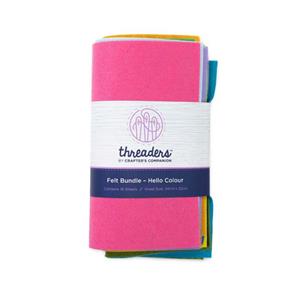 Threaders - Felt Bundle - Hello Colour - 16 Sheets