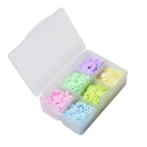 Pastel Polymer Clay Beads, with Plastic Box, 1200pcs 