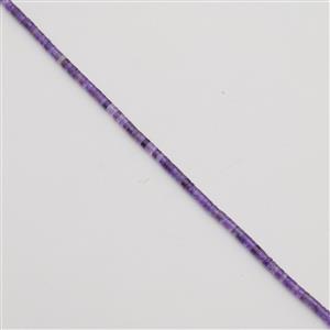 40cts Amethyst Heshi Beads Approx 2x4mm, 38cm Strand