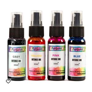 Pearlywinks Intense Inks - Pack of 4 - Yellow, Pink, Blue & Grey