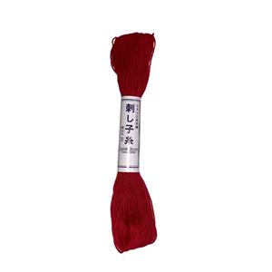 Sashiko Thread Colour 12 Red 20m From Olympus Thread Mfg Co