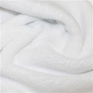 White Supersoft Fleece Fabric 0.5m