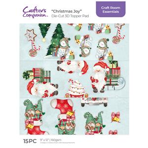 Crafters Companion 3D Topper Pad - Christmas Joy - 230 Elements
