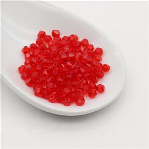 Red Glass Bicones, 4mm (400 pack)