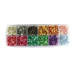Preciosa Ornela Metallic Square Beads Gift Box -3.4x3.4mm