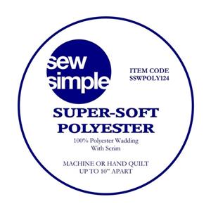 Sew Simple Super Soft Polyester Wadding 0.5m (315cm wide)