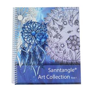Sanntangle art collection colour and tangle book 