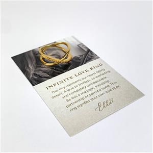 Willow & Tig Collection: Gold Plated 925 Sterling Silver Infinite Love Ring