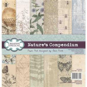 Creative Expressions Sam Poole Nature's Compendium 8 in x 8 in Paper Pad