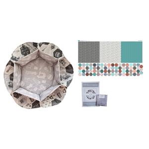Jenny Jackson's Terrazzo EPP Bowl Organiser Kit: Pattern, Templates & Fabric Panel