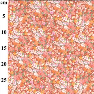 Coral Ditsy Jersey Print Fabric 0.5m
