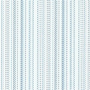 Moda Lakeside Gathering Stitched Stripes Pale Blue Flannel Fabric 0.5m