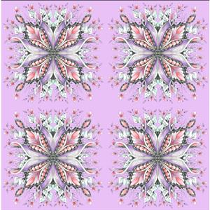 Sanntangle Diamond Purple Fabric 0.5m