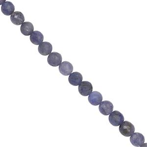 210cts Tanzanite Faceted Round Approx 3 to 6mm, 100cm Strand