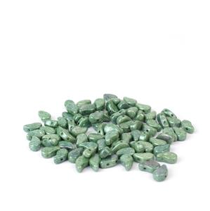 Paisley Duo Chalk Green Lustre Beads 8x5mm (22GM/TB)  