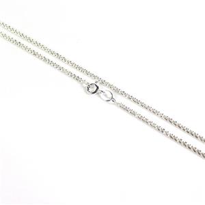  925 Sterling Silver Cauliflower Chain Approx 1,2mm, Length Approx 18 lnch