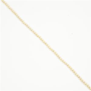 Gold Shell Pearl Plain Rounds Approx 4mm, 38cm strand