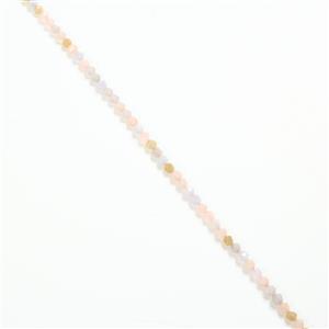 110cts Multi-Colour Beryl Star Cut Rounds Approx 8mm, 38cm Strand
