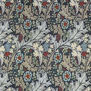 Charles Voysey Tudor Rose Teal Deluxe Tapestry Fabric 0.5m