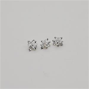 925 Sterling Silver Pineapple Bail Approx 8x6.7mm (3pcs)