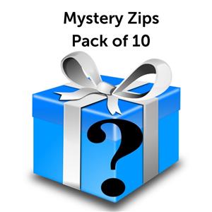 Mystery Zips Pack of 10