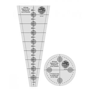 Creative Grids® Non-Slip 18° Dresden Plate Ruler - 22.9cm (9 Inch) by Lynne Edwards
