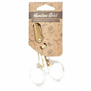 Hemline Gold Brushed Gold Embroidery Scissors 12.5cm