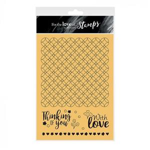 For the Love of Stamps - Lovely Lattice A5 Stamp Set