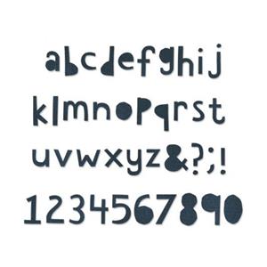 Bigz XL Alphabet Die Cutout Lower by Tim Holtz