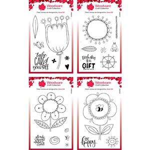 Woodware Clear Stamps - Petal Doodles Collection - Part 2