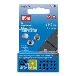 Prym Tubular Rivets for Material Thickness 6 – 9mm