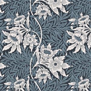 William Morris Tulip and Willow Faux Silk Fabric 0.5m