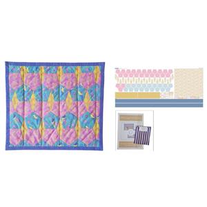 Jenny Jackson Floral Vinyl Pouch Kit: Pattern, Paper Pieces, Pre Cut Vinyl & Fabric Panel