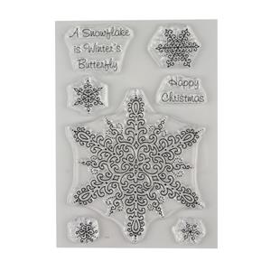 A Snowflake is Winter's Butterfly - Stamp