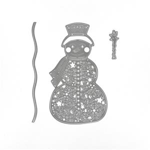 Christmas Filigree Snowman - Die Set 
