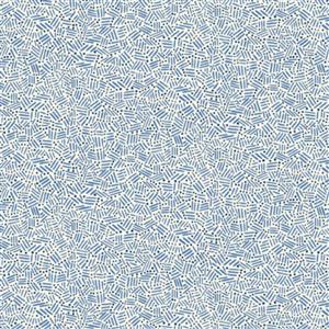 Liberty Arthur's Garden Collection Dots and Dashes Blue Fabric 0.5m