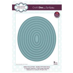 Creative Expressions Sue Wilson Noble Double Stitched Ovals Craft Craft Die