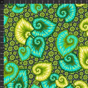Odile Bailloeul Tropicalism Begonia Green Fabric 0.5m
